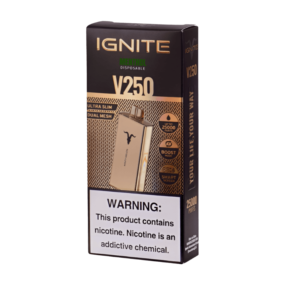 Pod Descartável Ignite V250 Gold - Menthol
