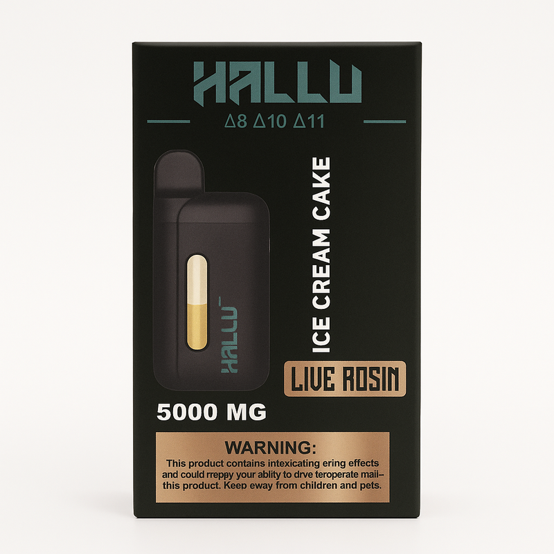 Pod Thc Hallu Labz • Ice Cream Cake Live Resin - 5000 Mg + Kit Limpeza