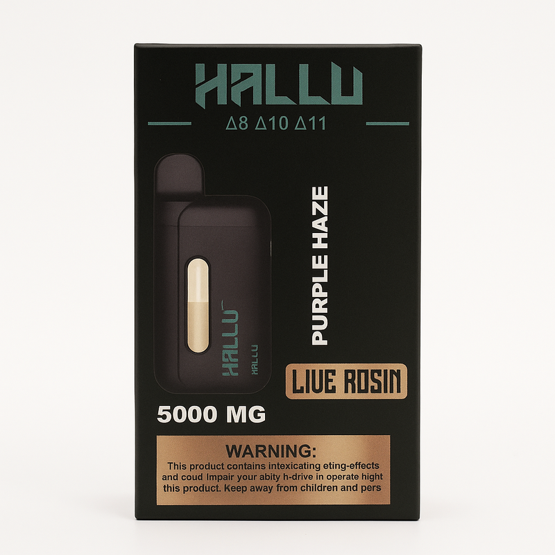 Pod Thc Hallu Labz • Purple Haze Live Resin - 5000 Mg + Kit Limpeza